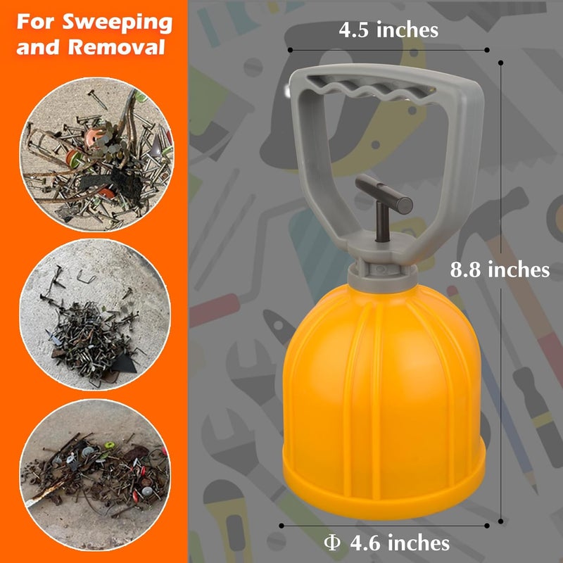 MUTUACTOR Strong Magnetic Bulk Parts Lifter,Quick Release Magnetic Pick-up Tool,Powerful Material Handling Magnet for Transferring and Picking Up Nails Screws Nuts and Small Metal Objects - Image 5